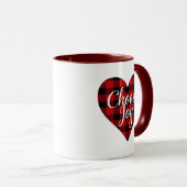 Rustikales Bauernhaus "Choose Joy" Tasse (VorderseiteRechts)