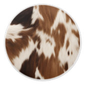 Rustikales Bauernhaus Cowboy Western Country Cowhi Keramikknauf (Vorderseite)