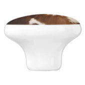 Rustikales Bauernhaus Cowboy Western Country Cowhi Keramikknauf (Seitenansicht)