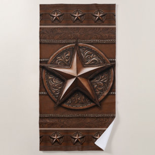 Rustikales Bauernhaus Cowboy Western Country Texas Strandtuch