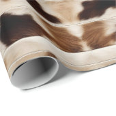 Rustikales Bauernhaus Cowboy Western Landkuh Print Geschenkpapier (Rolleneckpunkt)