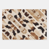 Rustikales Bauernhaus Cowboy Western Landkuh Print Geschenkpapier Set (Vorderseite 3)