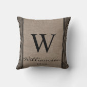 Rustikales Bauernhaus, das die Einband-Schnürsenke Kissen (Rückseite)