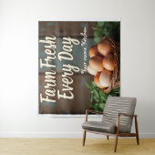 Rustikales Bauernhaus Eizellen Wand an Wand Kunstd Wandteppich (Beispiel)