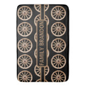 Rustikales Bauernhaus Elegant Name der alten Mode Badematte (Vorderseite Vertikal)