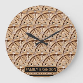 Rustikales Bauernhaus Elegant Name der alten Mode Große Wanduhr