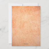 Rustikales Bauernhaus Erntedank Dinner Party Einladung (Rückseite)