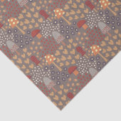 Rustikales Bauernhaus Fall Pilze herbeirufen Dekou Seidenpapier (Detail)