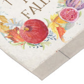 Rustikales Bauernhaus Familie Glaube Fall Holzbruc Großer Tischläufer (Ecke)