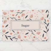 Rustikales Bauernhaus Florals Lebensmitteletikett (Einzelnes Label)