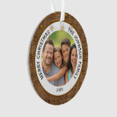 Rustikales Bauernhaus Foto Weihnachten Ornament (Vorderseite)