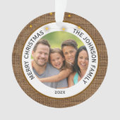 Rustikales Bauernhaus Foto Weihnachten Ornament (Vorderseite)
