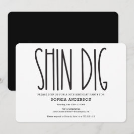 Rustikales Bauernhaus Geburtstagsparty Einladung F