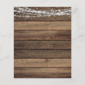 Rustikales Bauernhaus Gipskraut Jar Wedding (Rückseite)