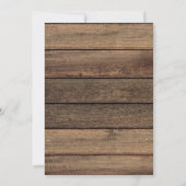 Rustikales Bauernhaus Gipskraut Jar Wedding Einladung (Rückseite)