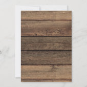 Rustikales Bauernhaus Gipskraut Jar Wedding Einladung (Rückseite)