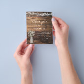 Rustikales Bauernhaus Gipskraut Jar Wedding Flyer (Gruppe)