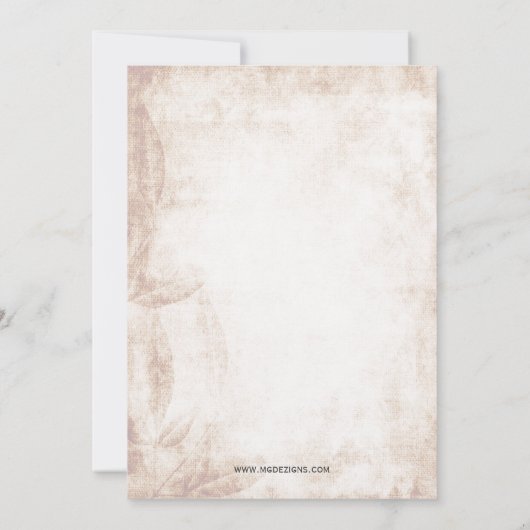 Rustikales Bauernhaus Glas Bridal Dusche Einladung (Rückseite)