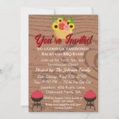 Rustikales Bauernhaus GRILLEN Card Sommerparadies Einladung (Vorderseite)