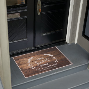 Rustikales Bauernhaus Holz Custom Doormat Fußmatte