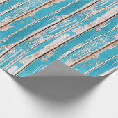 Rustikales Bauernhaus Holz Geschenkpapier (Ecke)