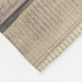 Rustikales Bauernhaus-hölzerner Fleecedecke (Ecke)