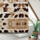 Rustikales Bauernhaus Kuh Print Cowboy Western Lan Duschvorhang