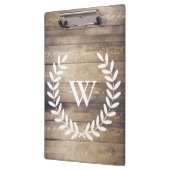 Rustikales Bauernhaus Laurels Initial Klemmbrett (Links)