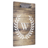 Rustikales Bauernhaus Laurels Initial Klemmbrett (Rechts)