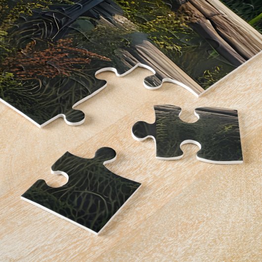 Rustikales Bauernhaus mit Cornfield Ai Art Puzzle (Seite)