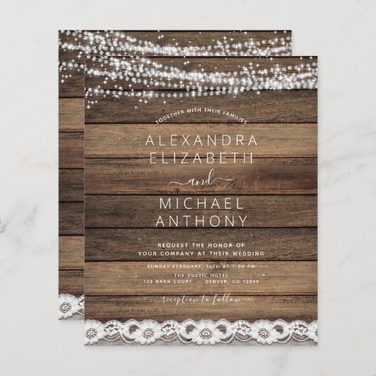 Rustikales Bauernhaus mit Lichtereihen (Vorne/Hinten)