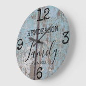 Rustikales Bauernhaus Not leidende Imitate Name Ho Große Wanduhr (Winkel)