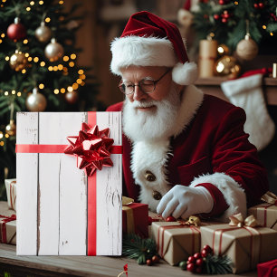 Rustikales Bauernhaus Not leidendes Holz Geschenkpapier