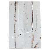 Rustikales Bauernhaus Not leidendes Holz Mittlere Geschenktüte (Rückseite)