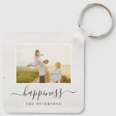 Rustikales Bauernhaus Personalisiertes Foto Schlüs Schlüsselanhänger (Rückseite)