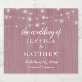 Rustikales Bauernhaus Pink Lights Bierflaschenetikett (Einzelnes Label)