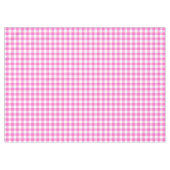 Rustikales Bauernhaus Pink und White Gingham Karie Tischdecke (Vorderseite (Horizontal))