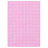 Rustikales Bauernhaus Pink und White Gingham Karie Tischdecke (Vorderseite)