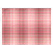 Rustikales Bauernhaus Red Small Gingham Kariert Tischdecke (Vorderseite (Horizontal))