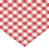Rustikales Bauernhaus Red Small Gingham Kariert Tischdecke (Schrägansicht)