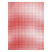 Rustikales Bauernhaus Red Small Gingham Kariert Tischdecke (Vorderseite)