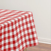 Rustikales Bauernhaus Red Small Gingham Kariert Tischdecke (Beispiel)