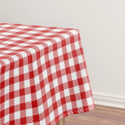 Rustikales Bauernhaus Red Small Gingham Kariert Tischdecke (Beispiel)
