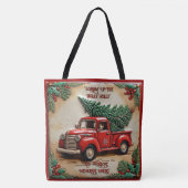 Rustikales Bauernhaus Red Truck Tasche (Vorderseite)