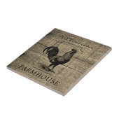 Rustikales Bauernhaus Rooster Barnholz Familiennam Fliese (Seite)