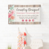 Rustikales Bauernhaus Rose Boutique Banner (Insitu)