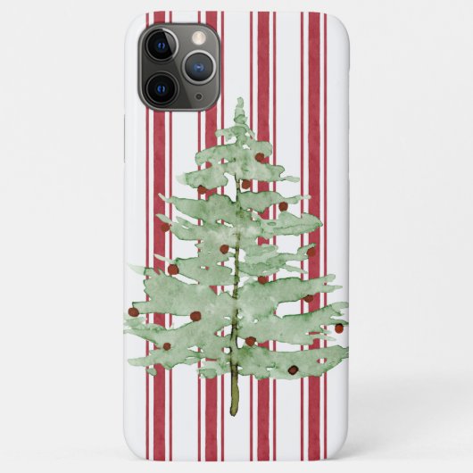 Rustikales Bauernhaus Roter Stein Weihnachtsbaum Case-Mate iPhone Hülle (Rückseite)