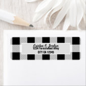 rustikales Bauernhaus Schwarz-weißes Büffel karier (Insitu)