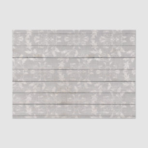 Rustikales Bauernhaus-Shabby Chic-weißes hölzernes Seidenpapier