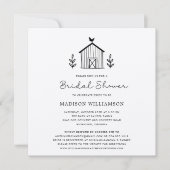 Rustikales Bauernhaus Stall Skript QR Code Brautpa (Vorderseite)